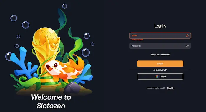 Slotozen Casino CA login